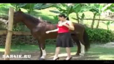 Ингрид и её лошадь